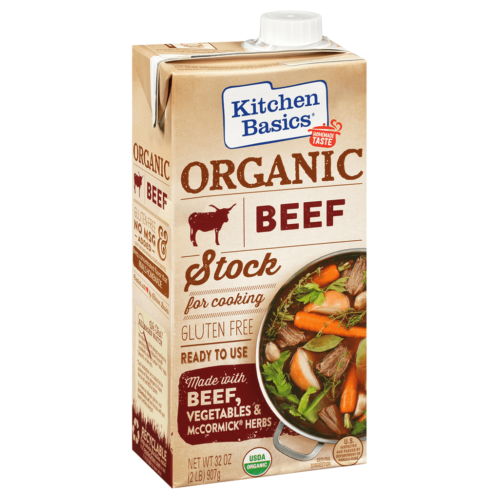 Kitchen Basics Organic Beef Stock 32oz - Seabra Foods Online