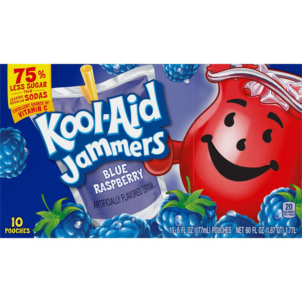 Kool-Aid Jammers Blue/Raspberry 10pk - Seabra Foods Online