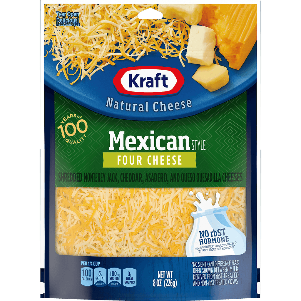 Kraft Shredded Mexican 4Cheese - Seabra Foods Online