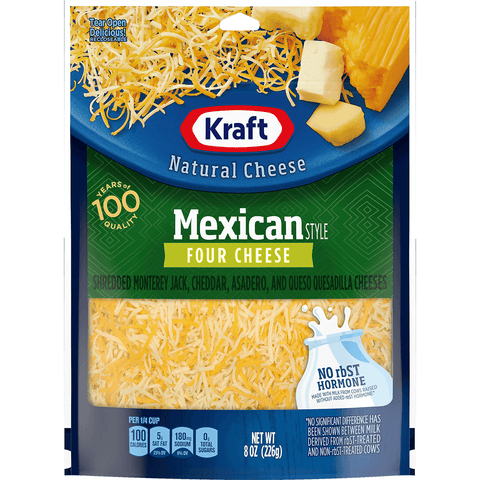 Kraft Shredded Mexican 4Cheese - Seabra Foods Online