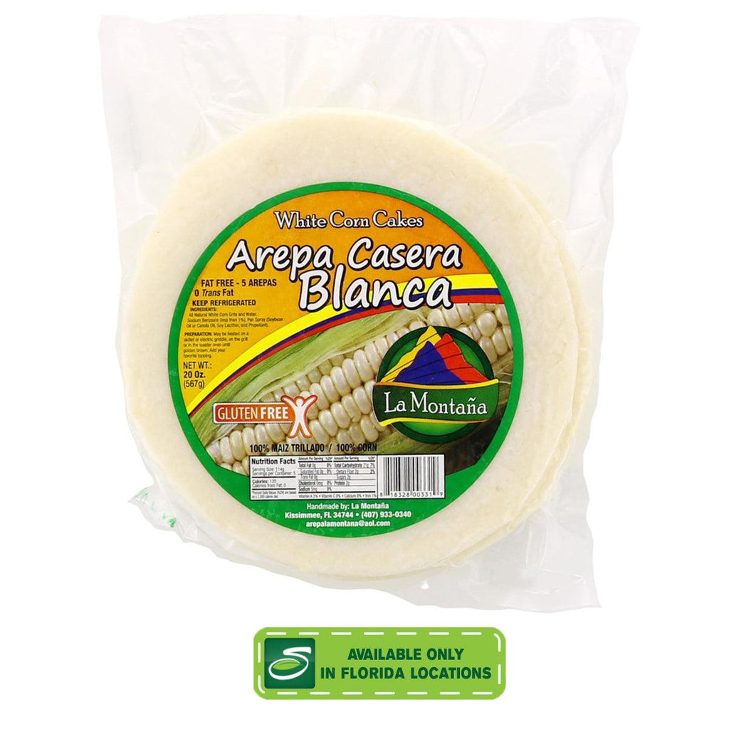 La Montana Arepa Casera Blanca 20oz - Seabra Foods Online
