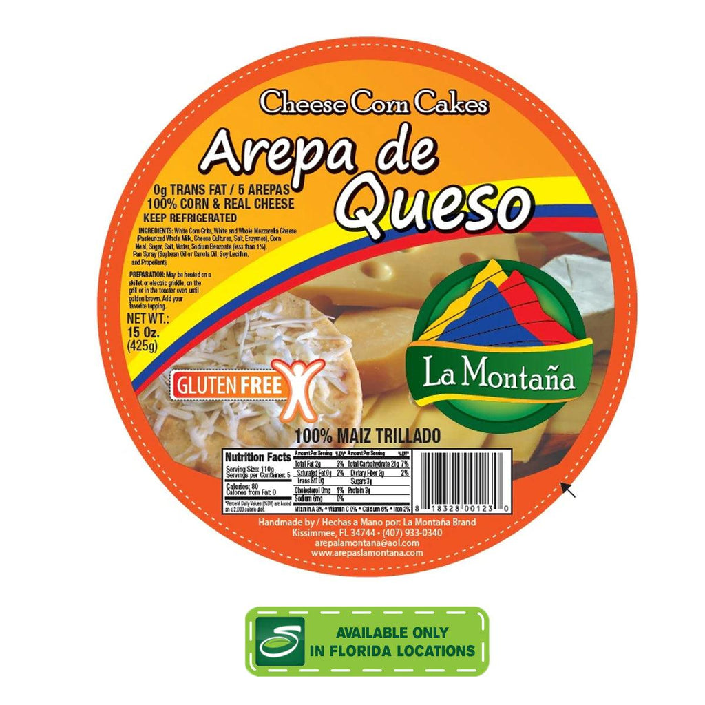 La Montana Arepa de Queso 15oz - Seabra Foods Online