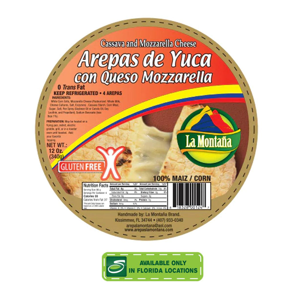 La Montana Arepa de Yuca 12oz - Seabra Foods Online