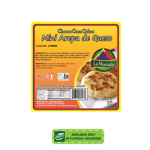 La Montana Mini Arepas de Queso 14oz - Seabra Foods Online