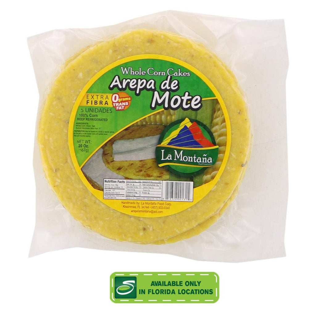 La Montana Yellow Arepas Plain 20oz - Seabra Foods Online