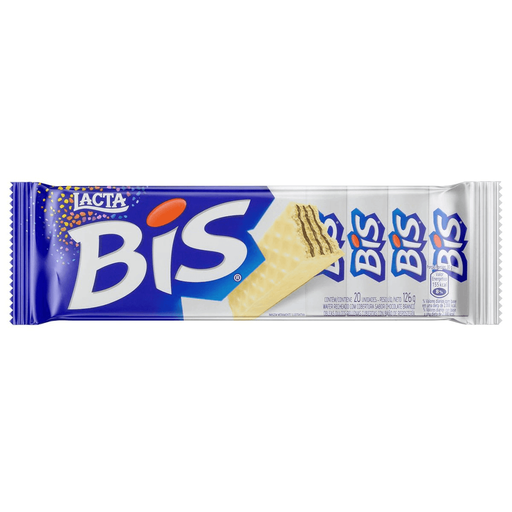 Lacta Bis Chocolate Branco 125g - Seabra Foods Online