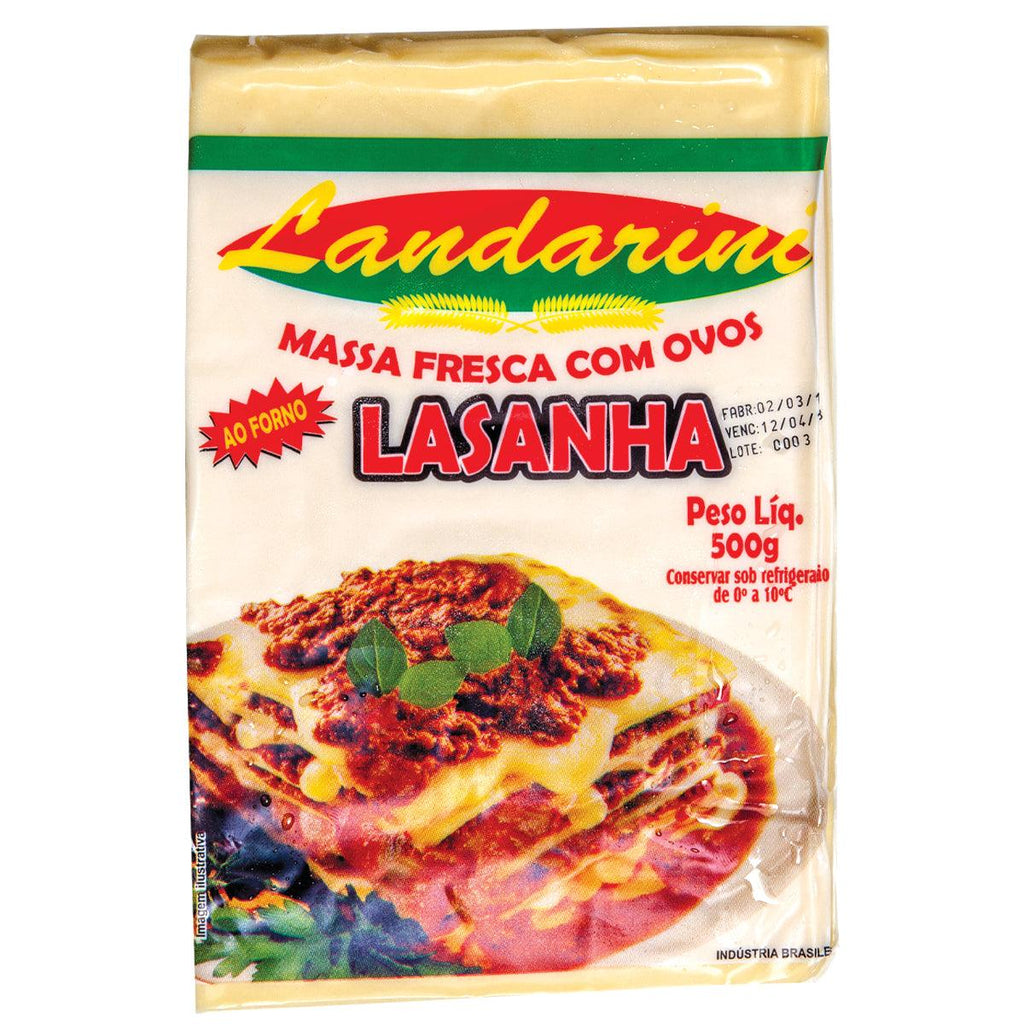 Landarini Massa de Lasanha 500g - Seabra Foods Online