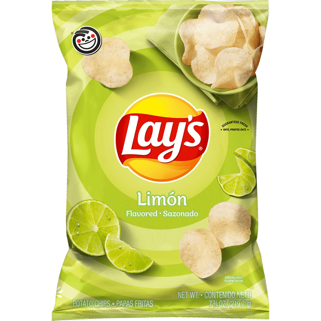 Lays XL Limon Potato Chips 7.75 oz - Seabra Foods Online
