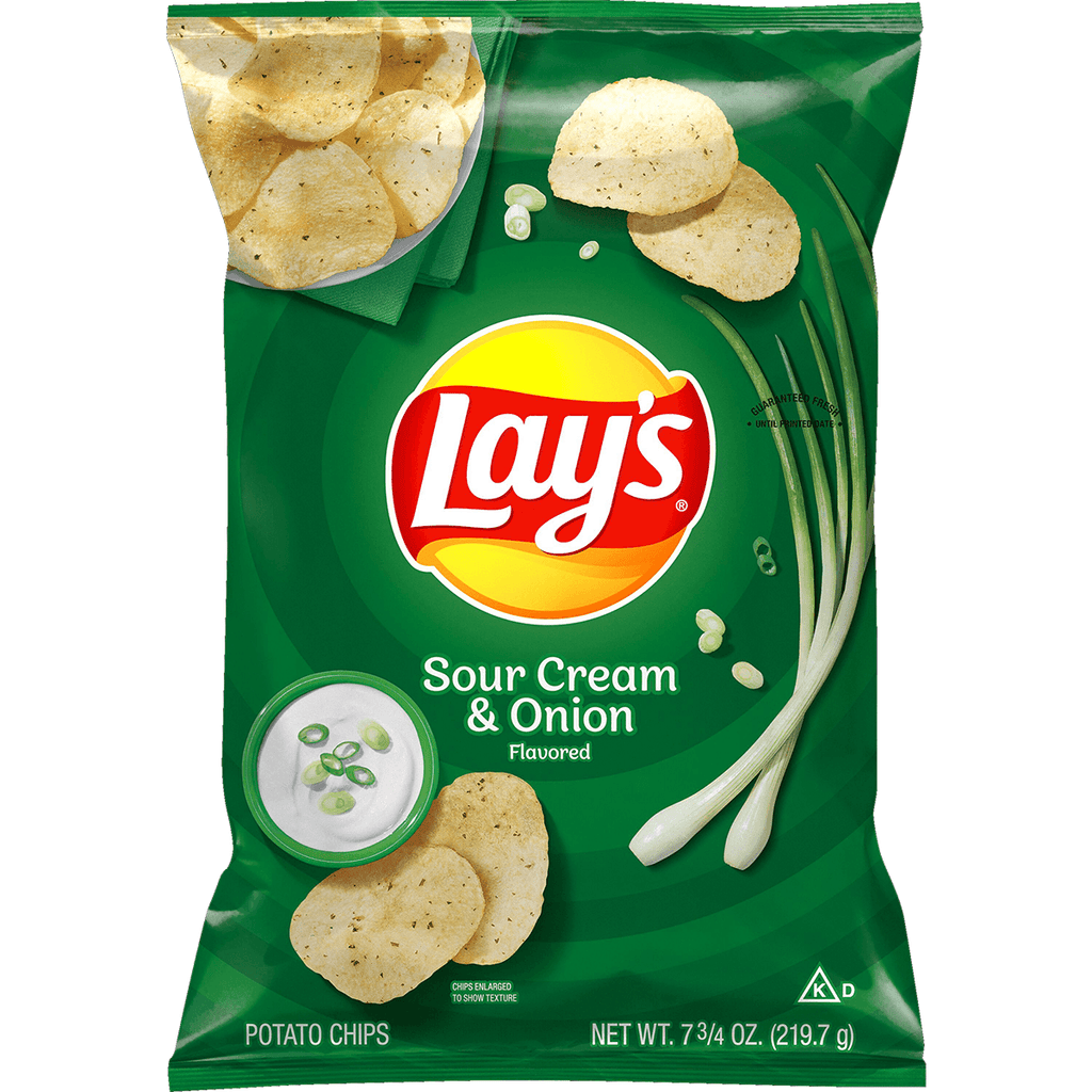 Lays XL Sour Cream & Onion Chips 7.75 oz - Seabra Foods Online