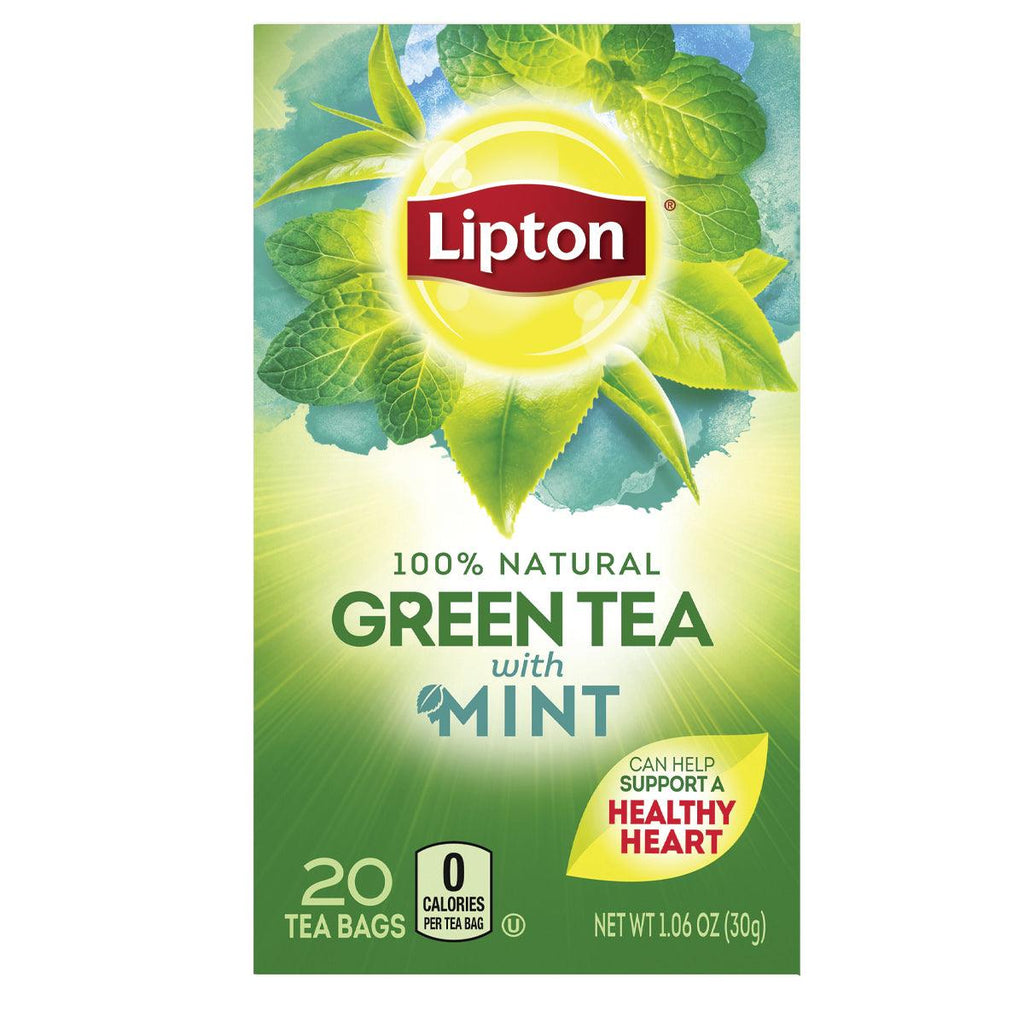 Lipton Tea Green Intense Mint 20ct - Seabra Foods Online