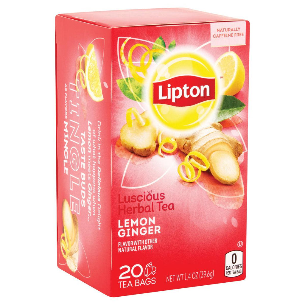 Lipton Tea Lemon Ginger 20ct - Seabra Foods Online