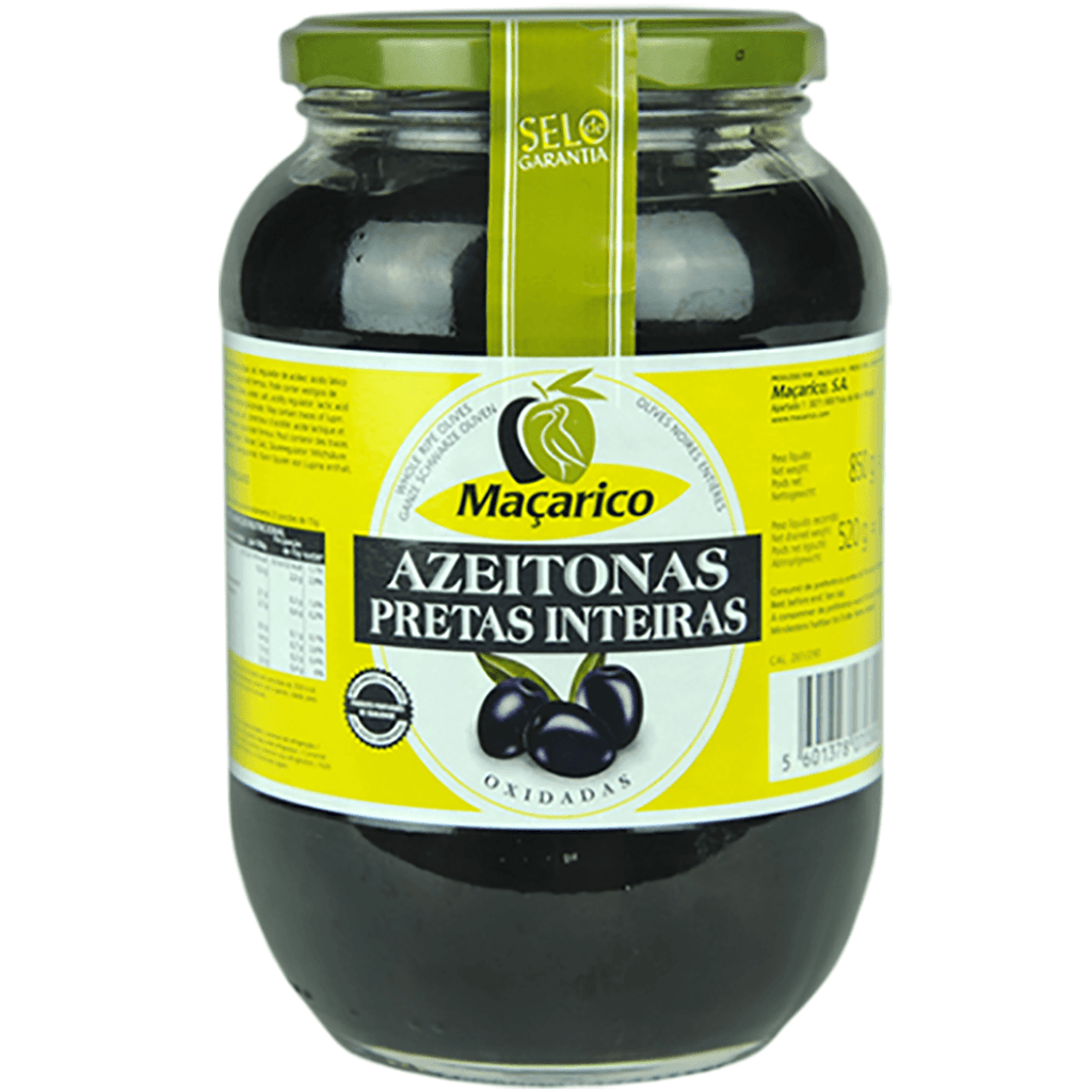 Macarico Azeitonas Pretas Inteiras 12.3o - Seabra Foods Online