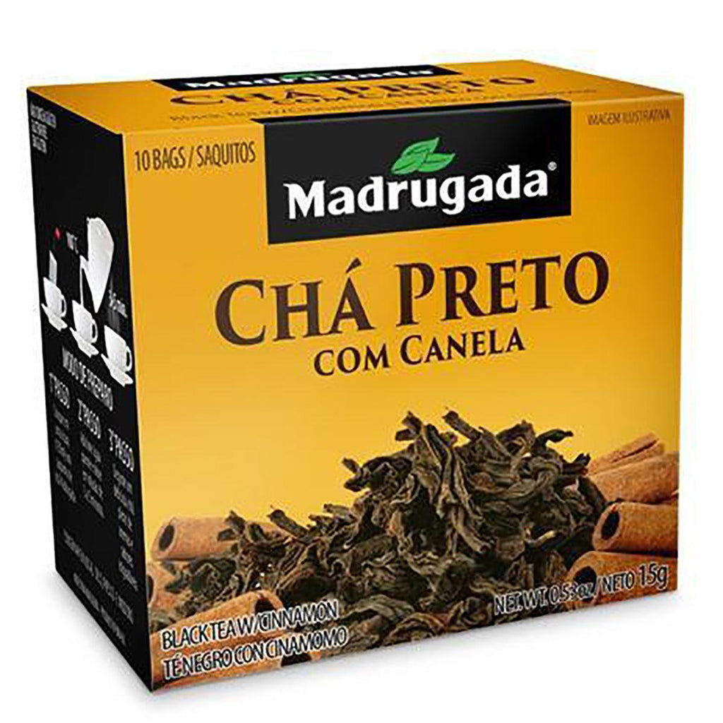 Madrugada Cha Preto C/Canela .528oz - Seabra Foods Online