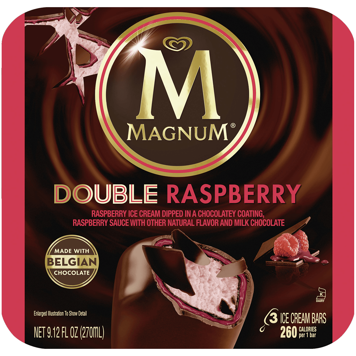 Magnum Dbl Raspberry 3 PK – Seabra Foods Online
