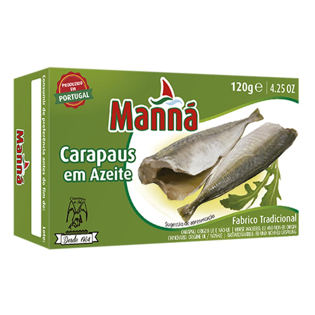 Manna Carapaus em Azeite 4.25oz - Seabra Foods Online