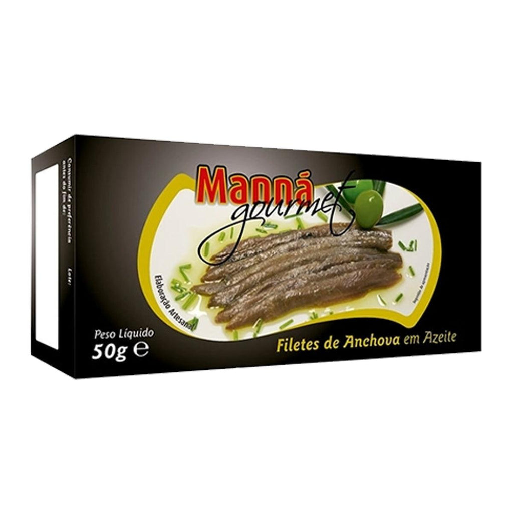 Manna Filete Anchova Az.Gourmet 1.76oz - Seabra Foods Online
