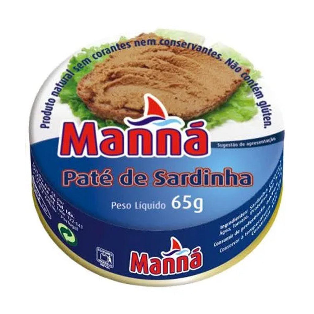 Manna Pate Sardinha 2.29oz - Seabra Foods Online