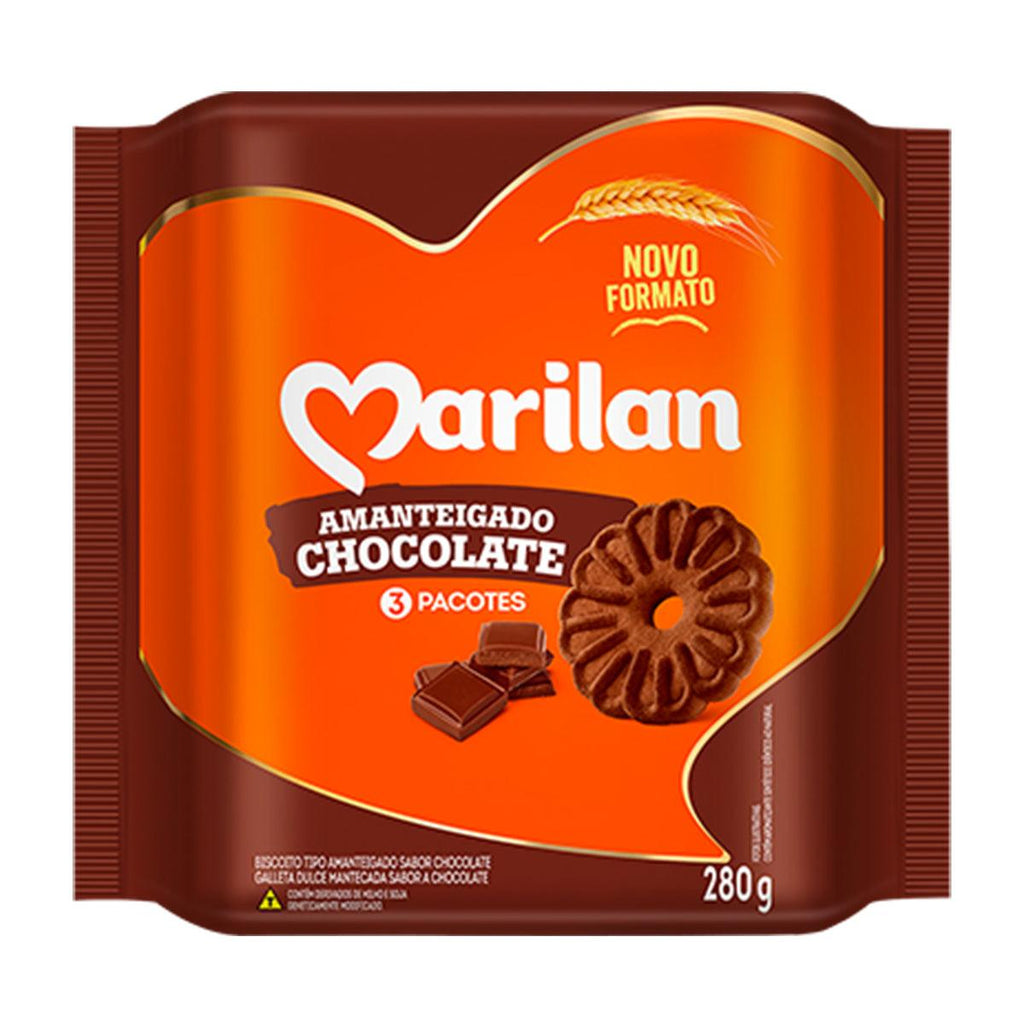 Marilan Amanteigado Chocolate 9.85oz - Seabra Foods Online