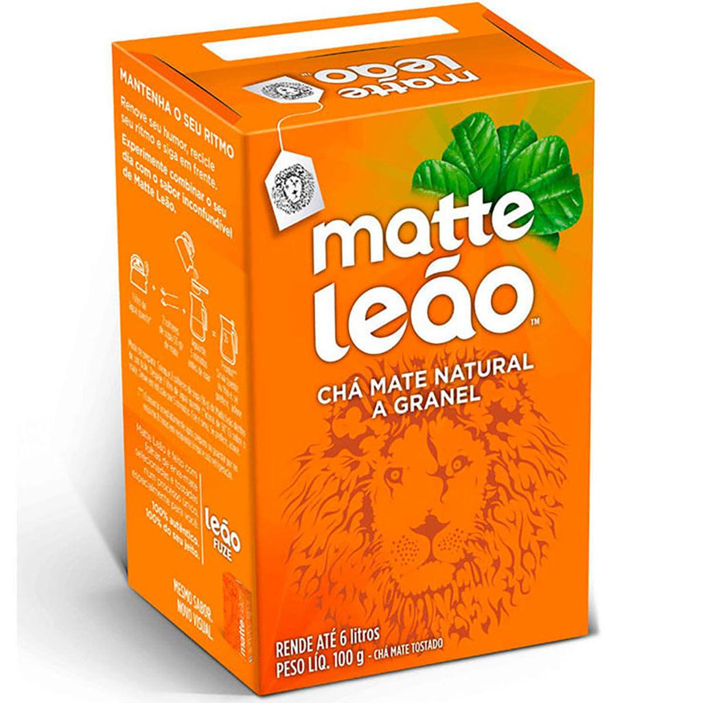 Matte Leao Cha Natural Granel 3.52oz - Seabra Foods Online