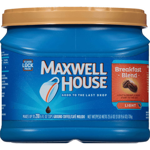 Maxwell House Breakfast Lt Coffee 25.6oz - Seabra Foods Online