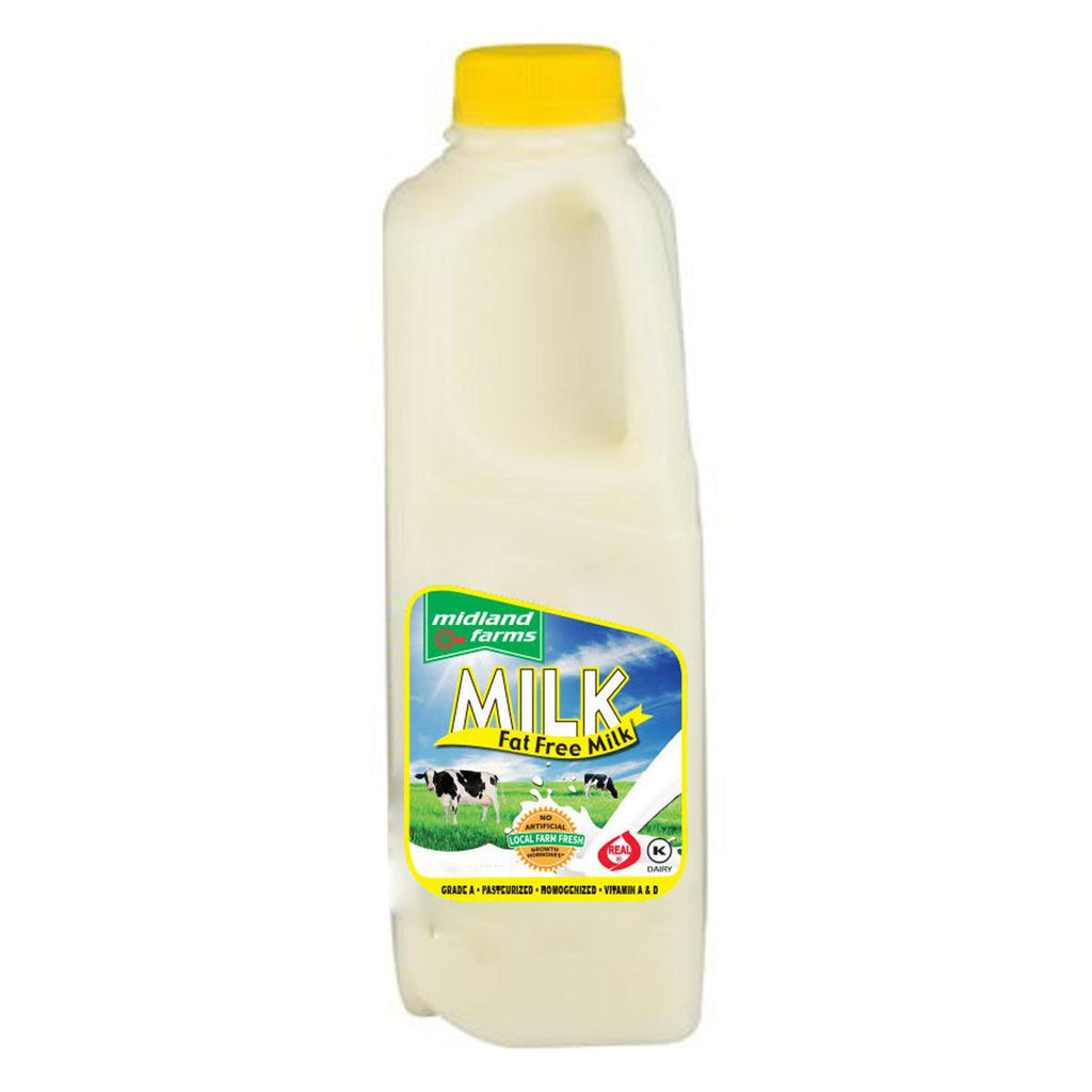 Midland Farms Fat Free Milk 32floz - Seabra Foods Online