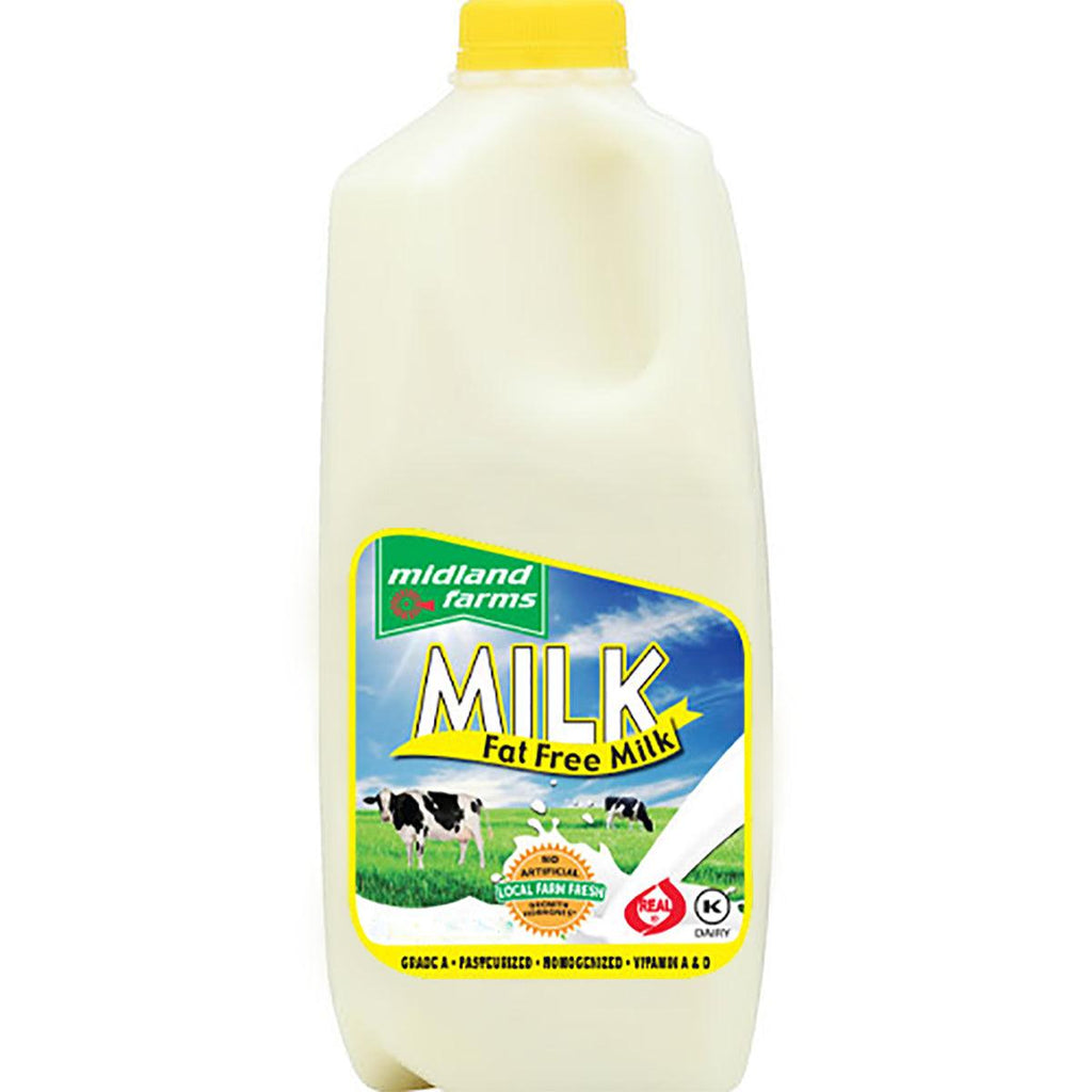 Midland Farms Fat Free Milk 64floz - Seabra Foods Online