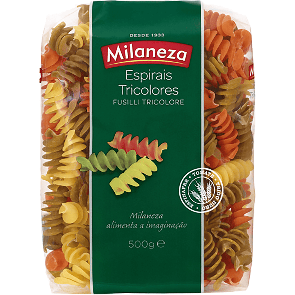 Milaneza Espirais Tricolor 17.6oz - Seabra Foods Online