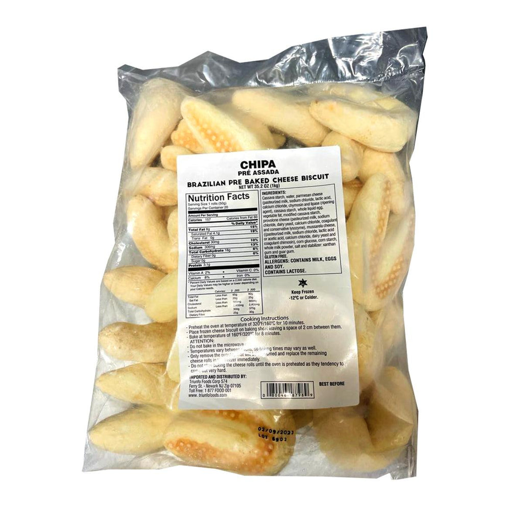 Mineiro Biscoito Queijo Chipa 1kg - Seabra Foods Online