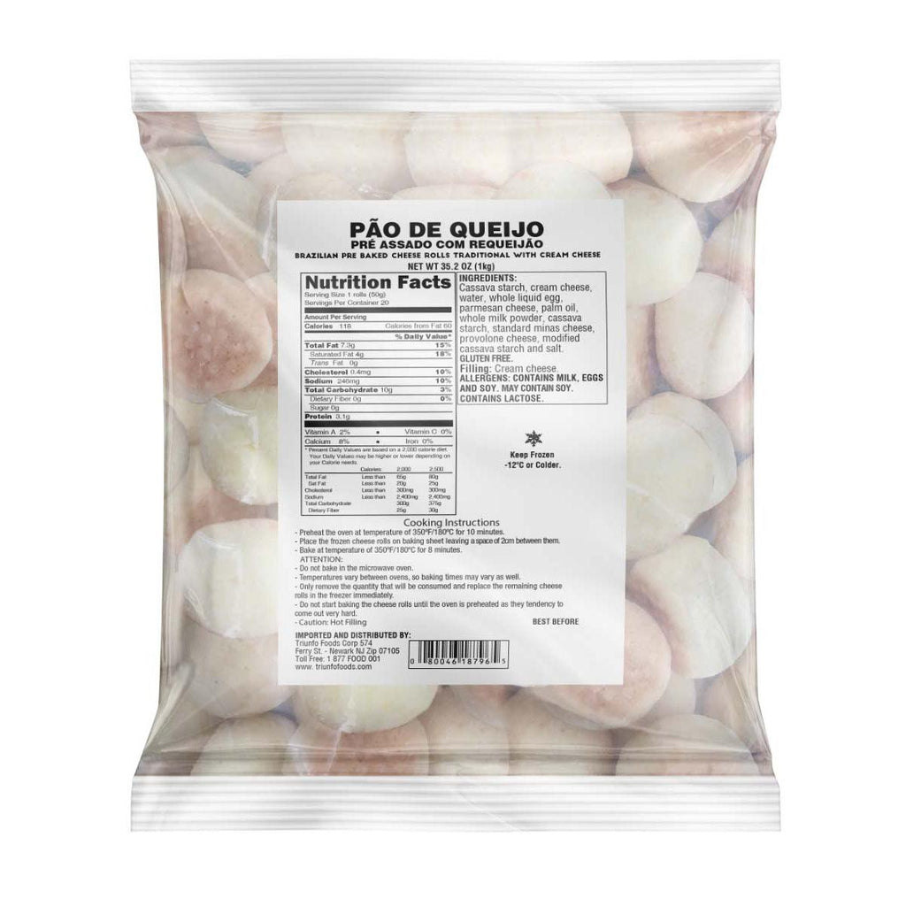 Mineiro Pao Queijo Trad Recheado PAFS - Seabra Foods Online