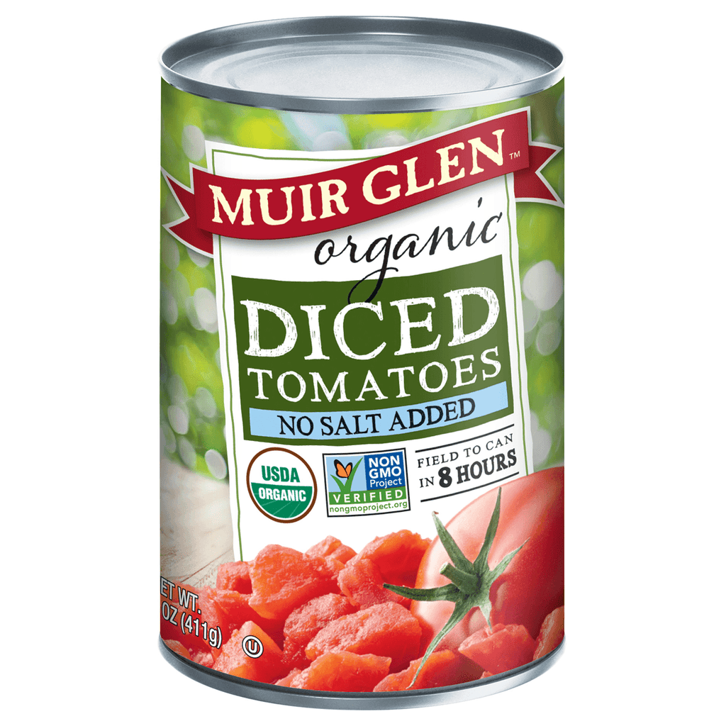 Muir Glen Organic Diced Tomatoes N/S 14Z - Seabra Foods Online