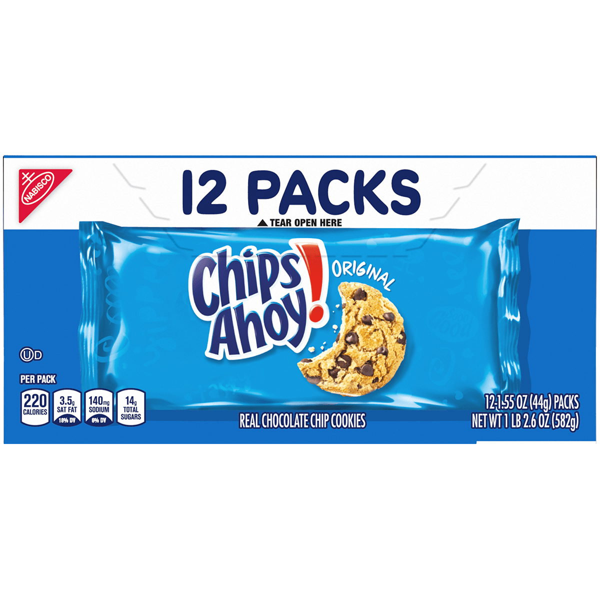 Chips Ahoy! Chocolate Chip Cookies, Candy Blasts, Crunchy 12.4 Oz, Chocolate & Chocolate Chip