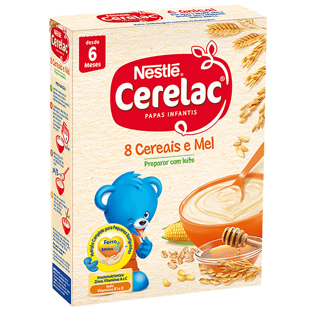 Nestle Cerelac 8 Cereais e Mel 250g - Seabra Foods Online