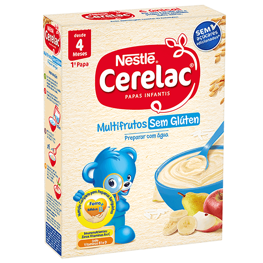 Nestle Cerelac Multifrutos S/Gluten 250g - Seabra Foods Online