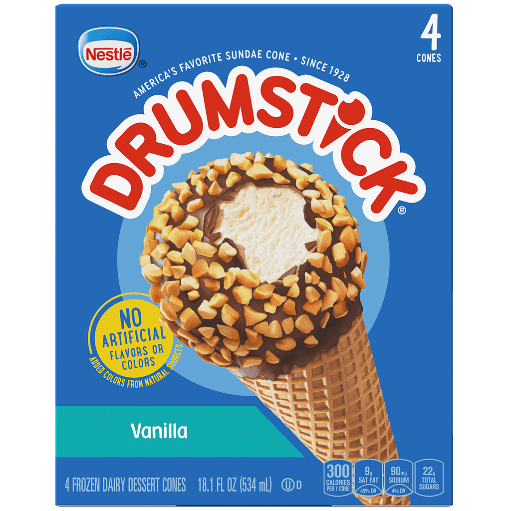 Nestle Drumstick Vanilla 4PK - Seabra Foods Online