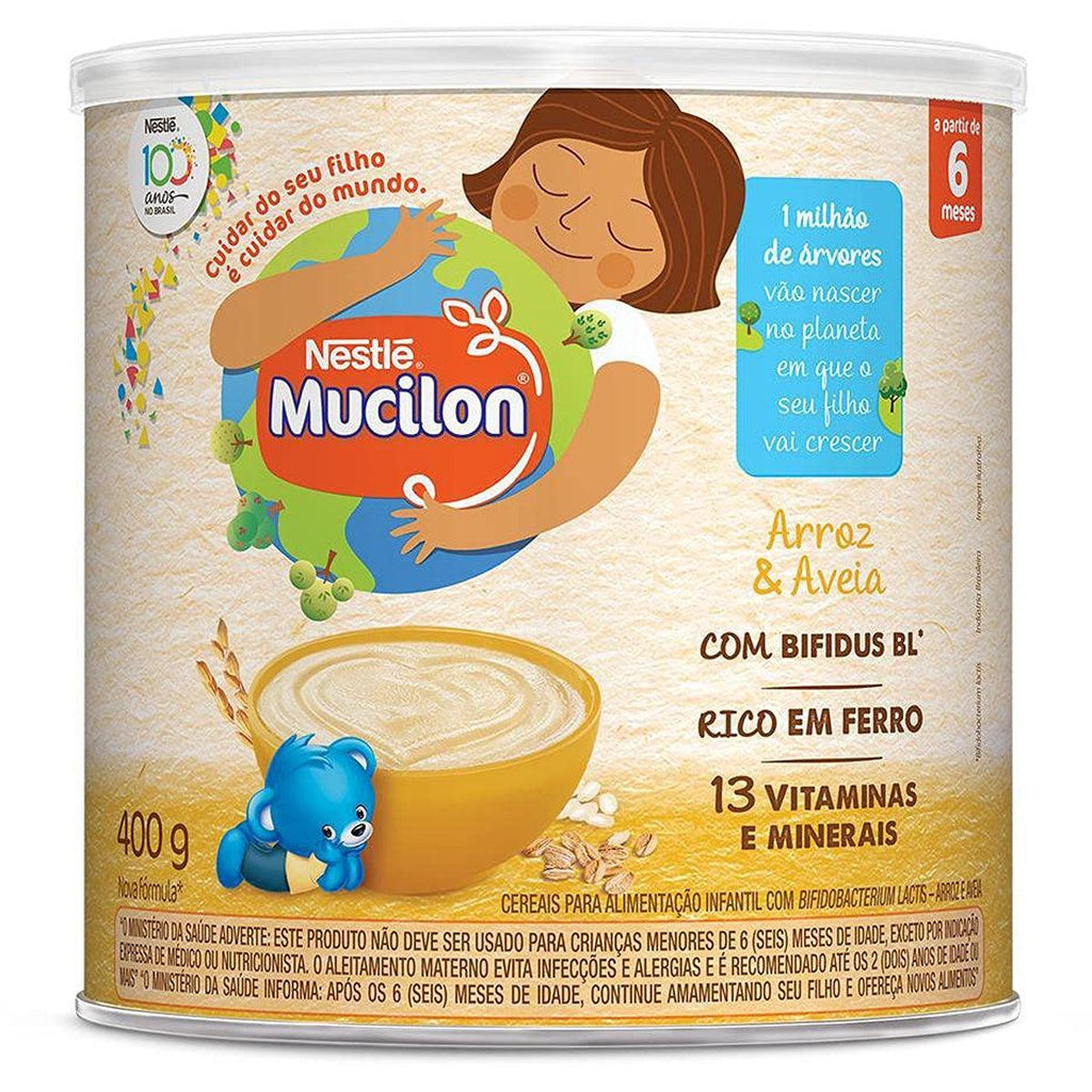 Nestle Mucilon Arroz e Aveia 400g - Seabra Foods Online