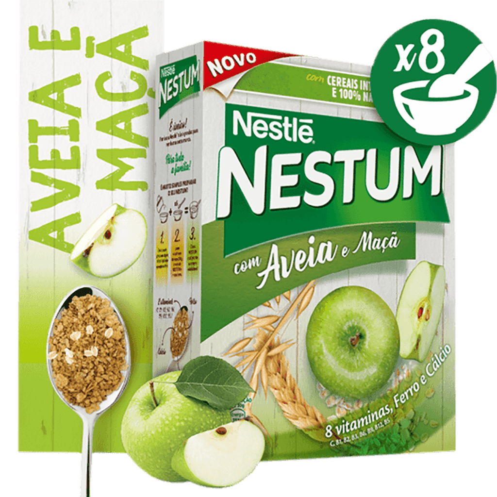 Nestle Nestum Cereal Aveia Apple 250g - Seabra Foods Online