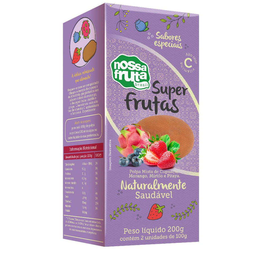 Nossa Fruta Mix Super Frutas 200g - Seabra Foods Online