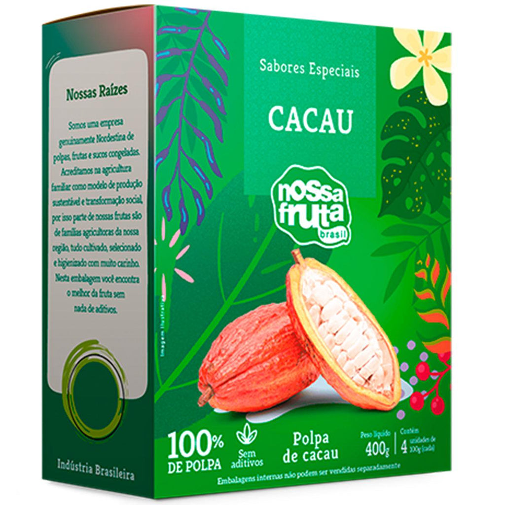 Nossa Fruta Polpa de Cacau 400g - Seabra Foods Online