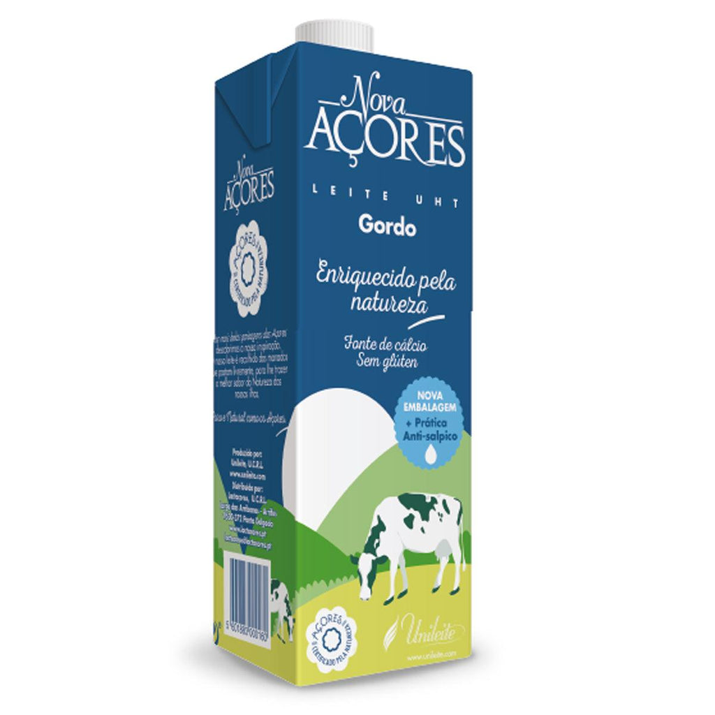 Nova Acores UTH Whole Milk 1lt - Seabra Foods Online