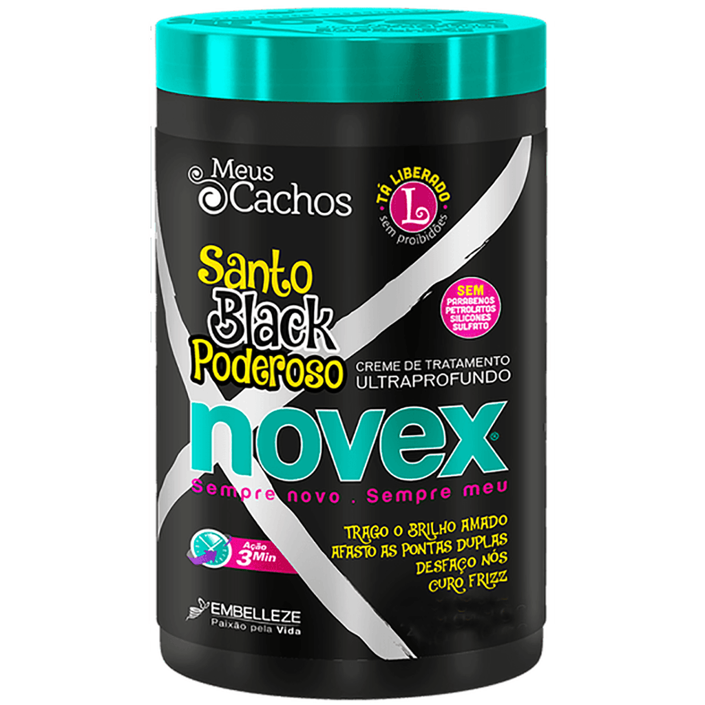 Novex Creme Trat.Santo Blck Poderoso 2.2 - Seabra Foods Online