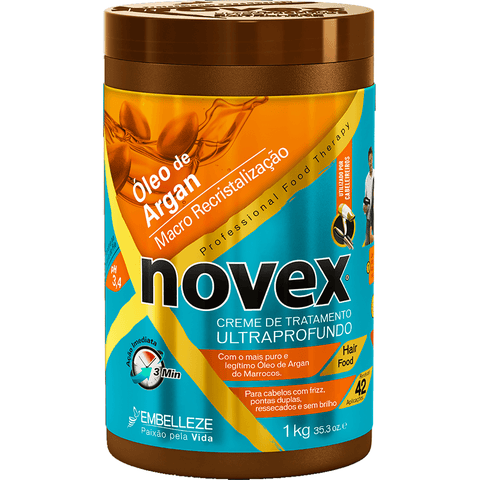 Novex Creme Tratamento Oleo Argan 2.2lb - Seabra Foods Online