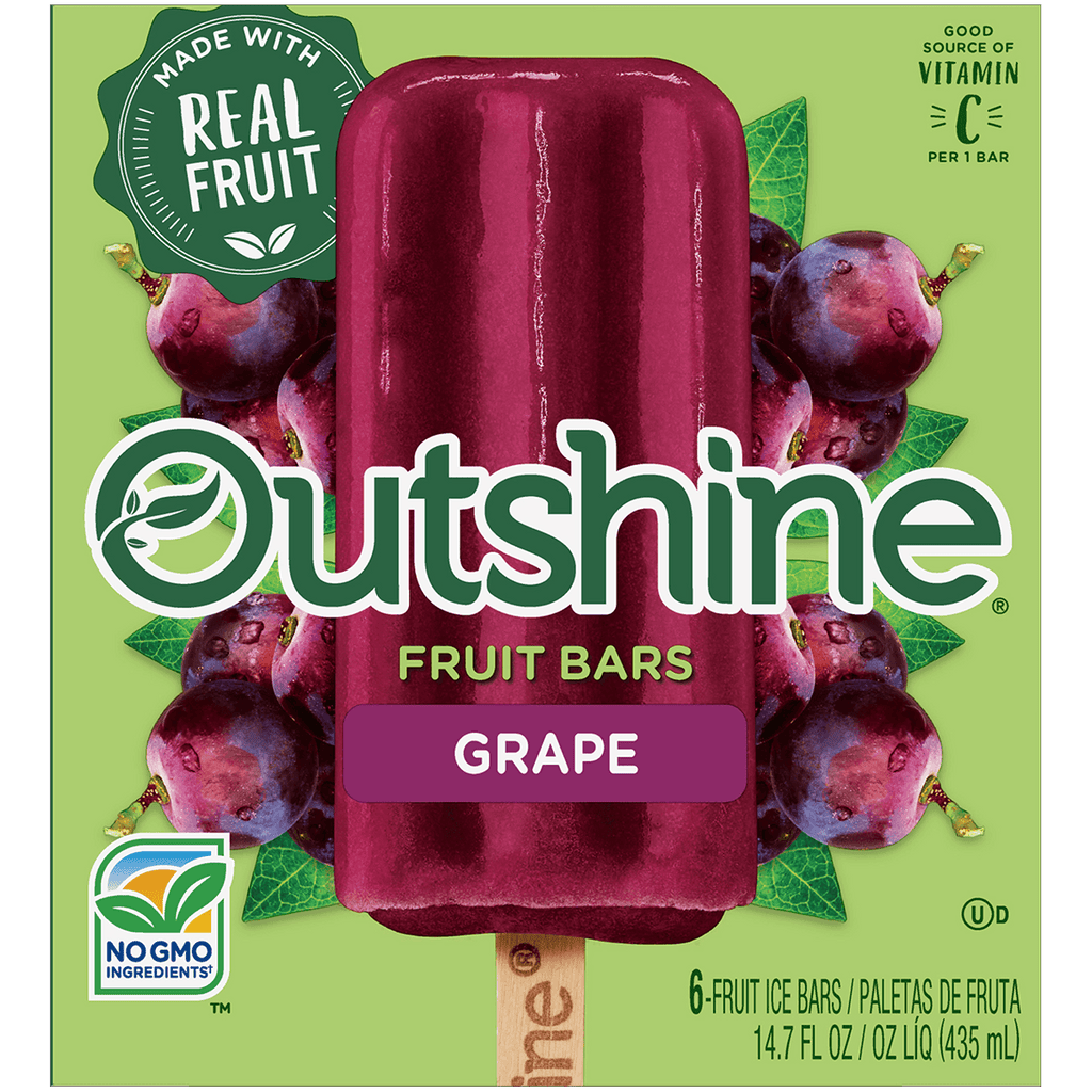 Nstl Outshine Grape IC Bars 6Pk - Seabra Foods Online