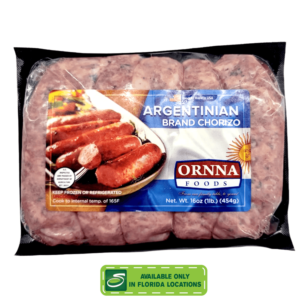 Ornna Argentinian Chorizo 16oz - Seabra Foods Online