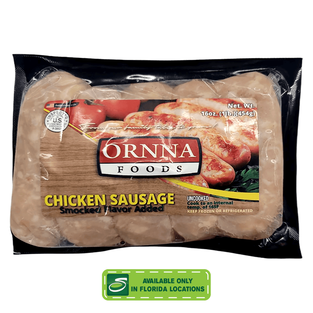 Ornna Chicken Sausage 16oz - Seabra Foods Online