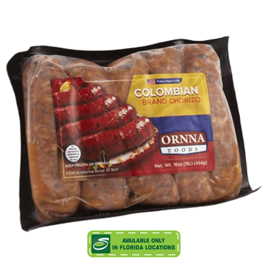Ornna Colombian Chorizo 16oz - Seabra Foods Online