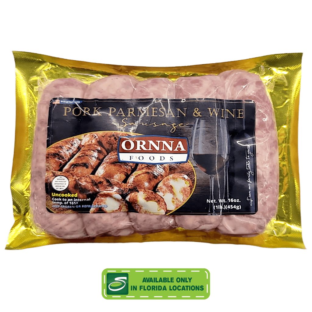 Ornna Pork Parmesan Sausage 16oz - Seabra Foods Online
