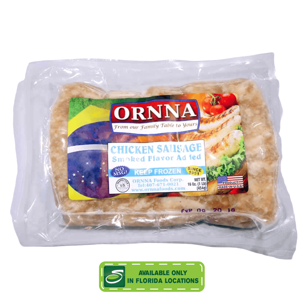 Ornna Thin Chicken Sausage 16oz - Seabra Foods Online