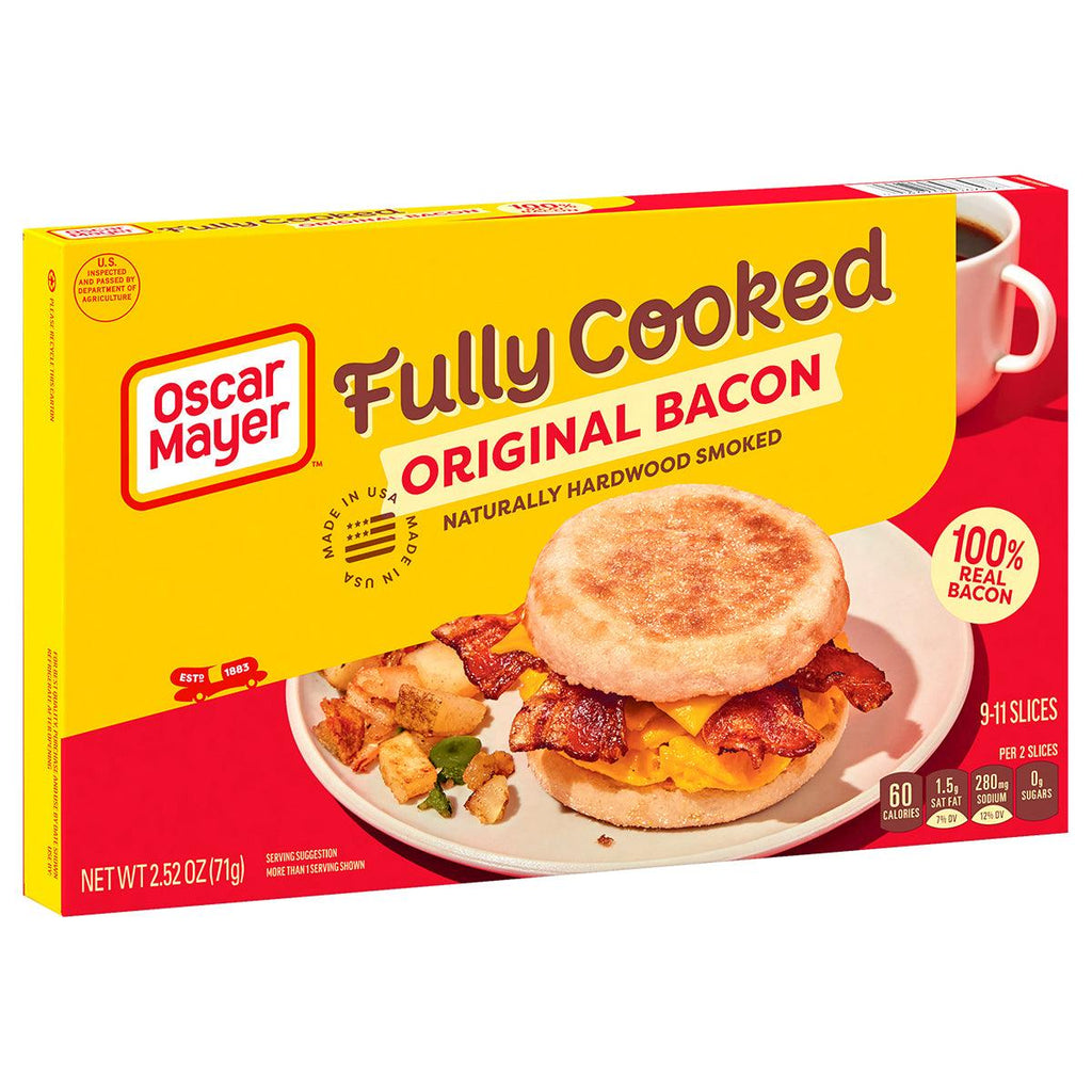 Oscar Mayer Cooked Bacon 2.52oz - Seabra Foods Online