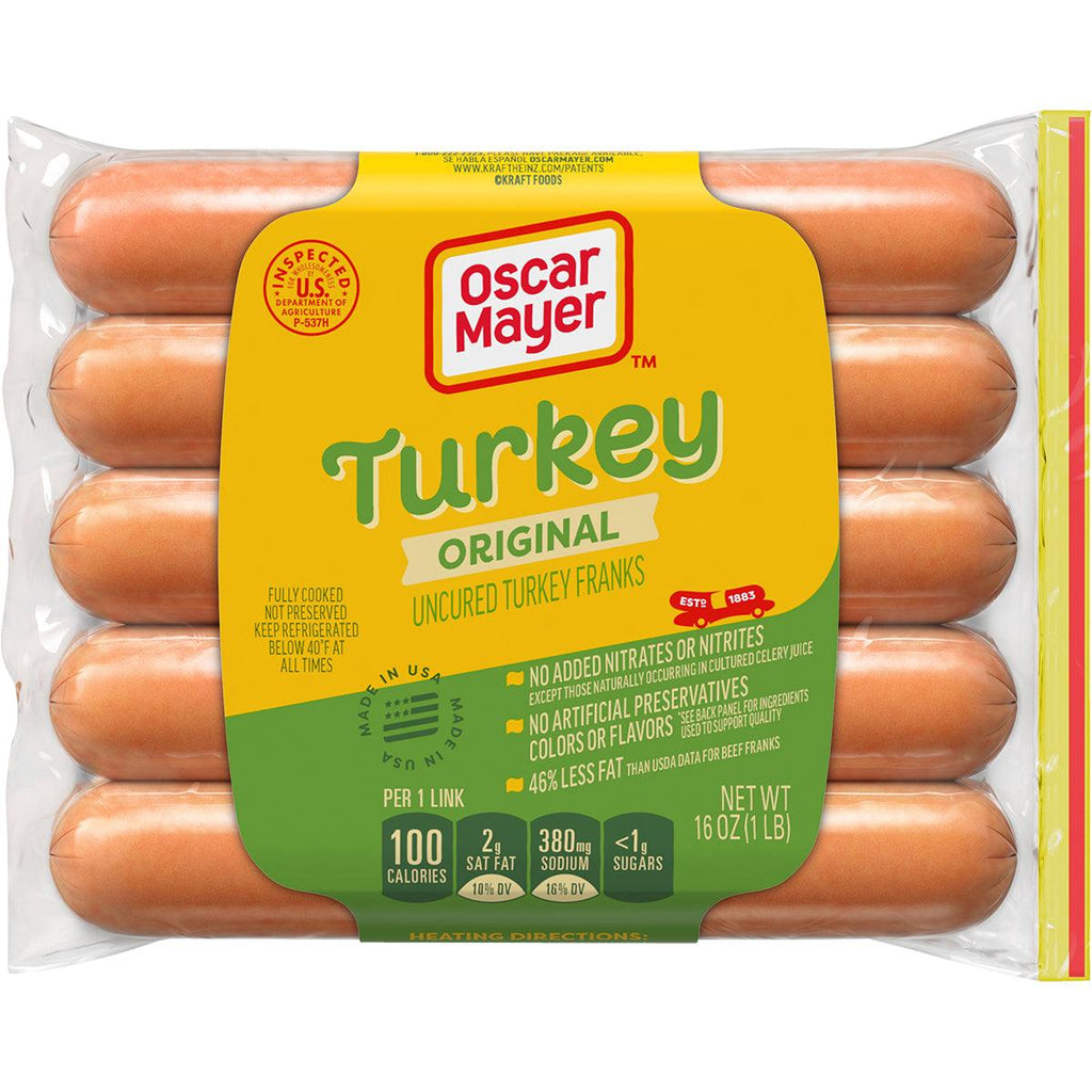 Oscar Mayer Turkey Franks 16oz - Seabra Foods Online