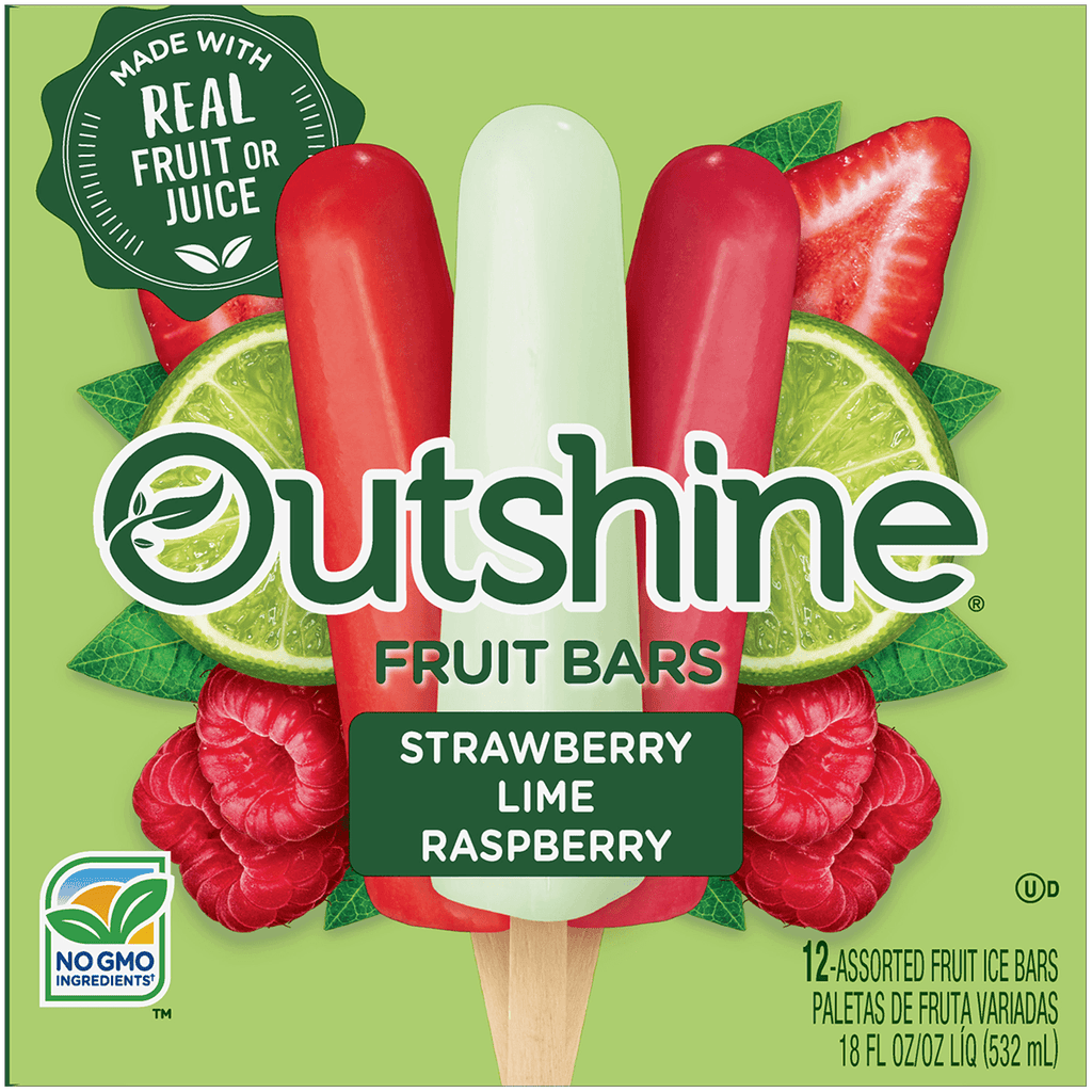 Outshine Straw/Lime Fruit Bars - Seabra Foods Online
